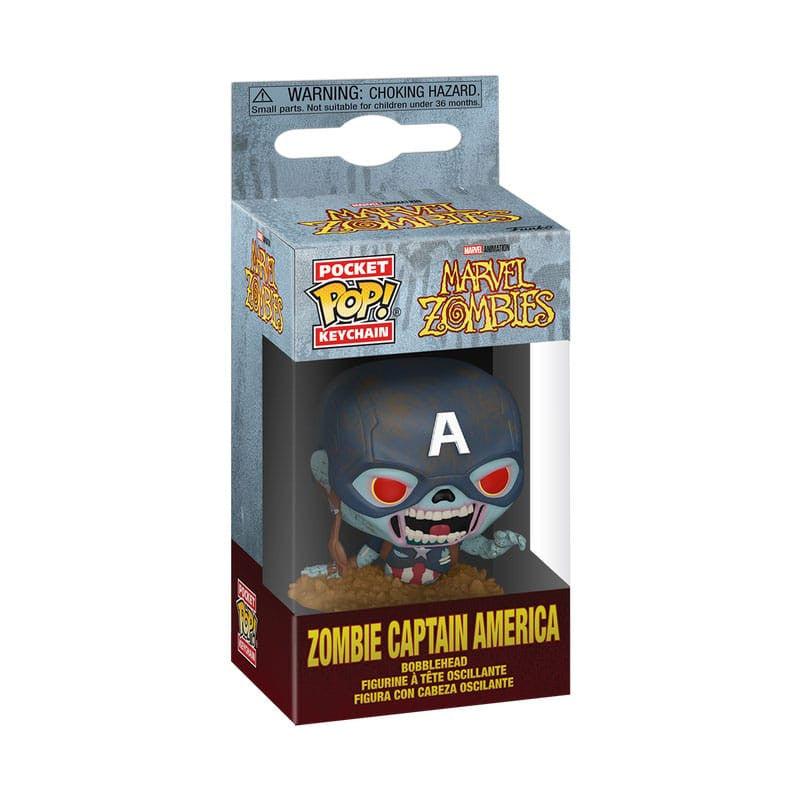 MARVEL: ZOMBIES - KEYCHAIN - ZOMBIE CAPTAIN AMERICA 4CM