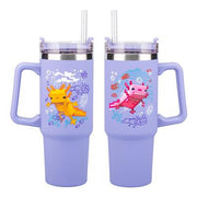 PP14948MCF - MINECRAFT - PURPLE 900ML INSULATED CUP AND STRAW