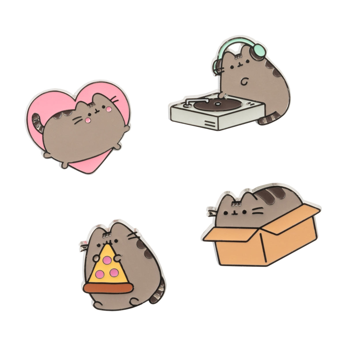 SET4P004 - PUSHEEN THE CAT - SET 4 SPILLE - PUSHEEN
