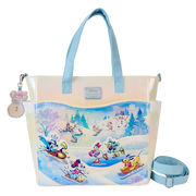 DISNEY - MICKEY & FRIENDS - TOTE BAG CONVERTIBILE - WINTER WONDERLAND SCENE