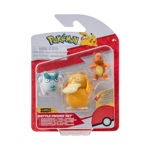 POKEMON - PK020402 - BATTLE FIGURE SET 3 - PEZZO SINGOLO - CHARMANDER, GALARIAN DARUMAKA, PSYDUCK