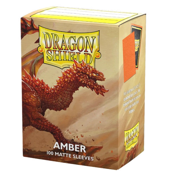 AT-11059 - 100 STANDARD SIZE MATTE DUAL SLEEVES - AMBER