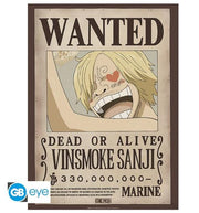 GBYDCO227 - ONE PIECE - POSTER (52X38) - WANTED SANJI