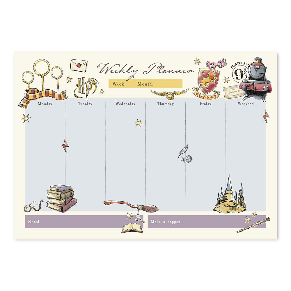 BPSA40020 - HARRY POTTER - BLOCCO NOTE ORGANIZZATORE SETTIMANALE DA SCRIVANIA A4 - OCCHIALI