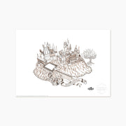 P169S - HARRY POTTER - MAGIC AT HOME AT HOGWARTS - ART PRINT