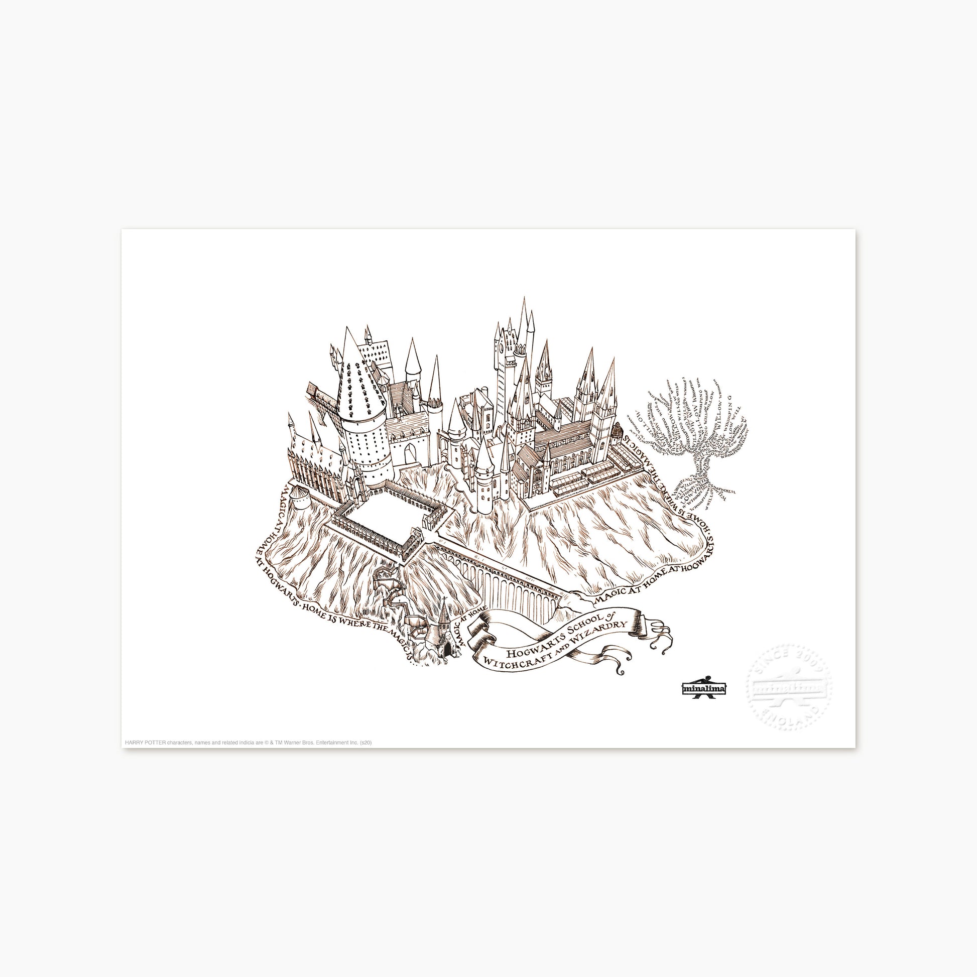 P169S - HARRY POTTER - MAGIC AT HOME AT HOGWARTS - ART PRINT