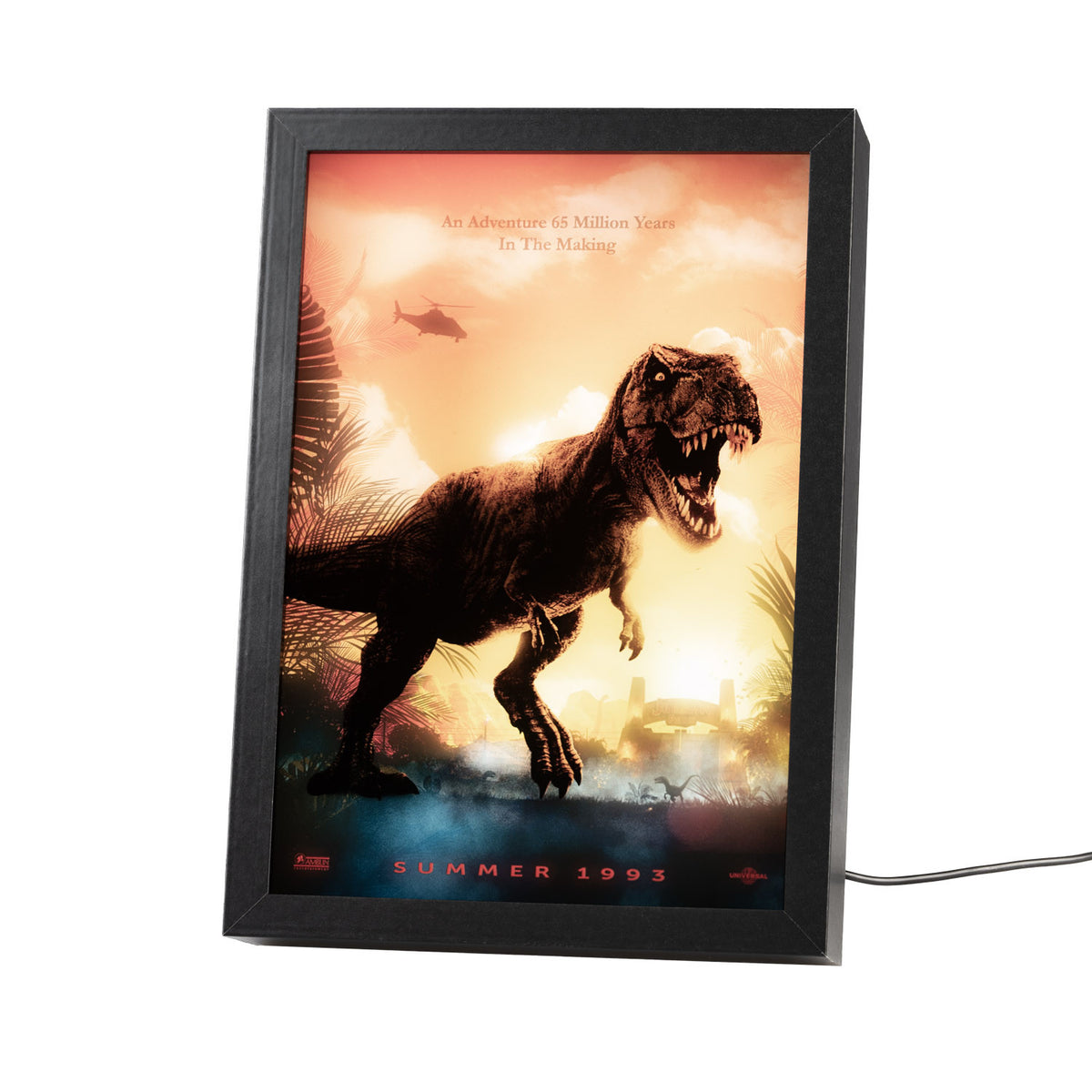 LR007 - JURASSIC PARK - STAMPA RETROILLUMINATA INCORNICIATA - JURASSIC PARK