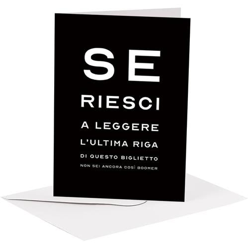 BIGLIETTO AUGURI - BA13 - GENERICO BOOMER