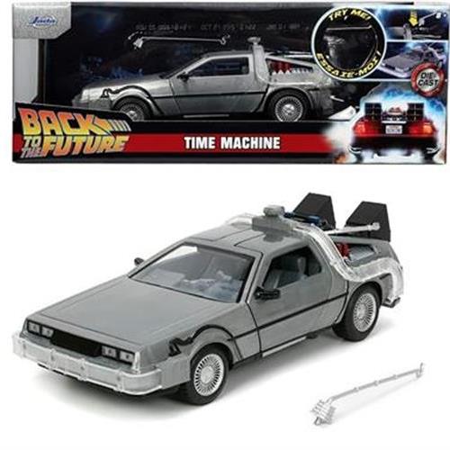 BACK TO THE FUTURE - TIME MACHINE DIE CAST CON LUCI - SCALA 1:24