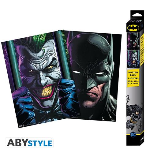 ABYDCO858 - DC COMICS - BATMAN AND JOKER - SET 2 CHIBI POSTER (52X38)