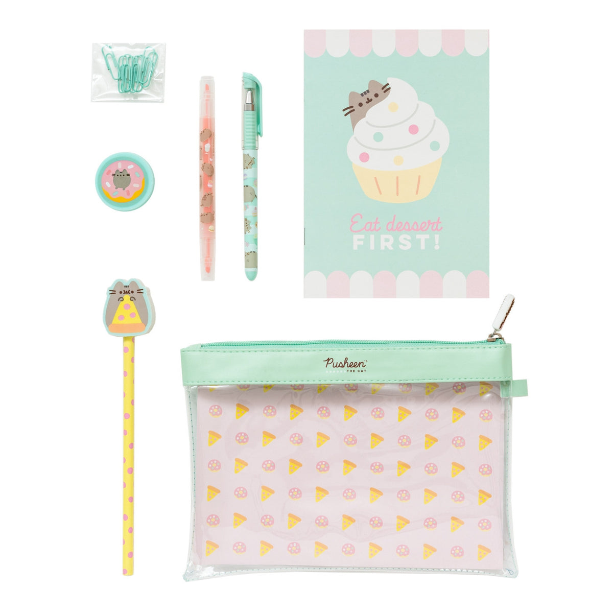 SSGP001 - PUSHEEN THE CAT - SET CANCELLERIA - FOODIE COLLECTION