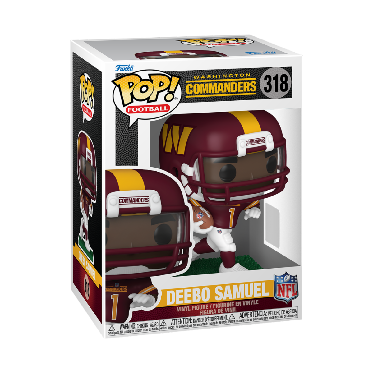 SPORTS: NFL - POP FUNKO VINYL FIGURE 318 DEEBO SAMUEL (49ERS) 9CM