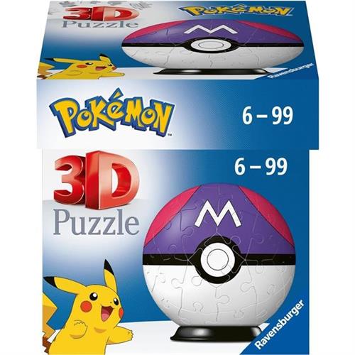 11564 8 - POKEMON - PUZZLEBALL 3D POKEBALL - MASTERBALL