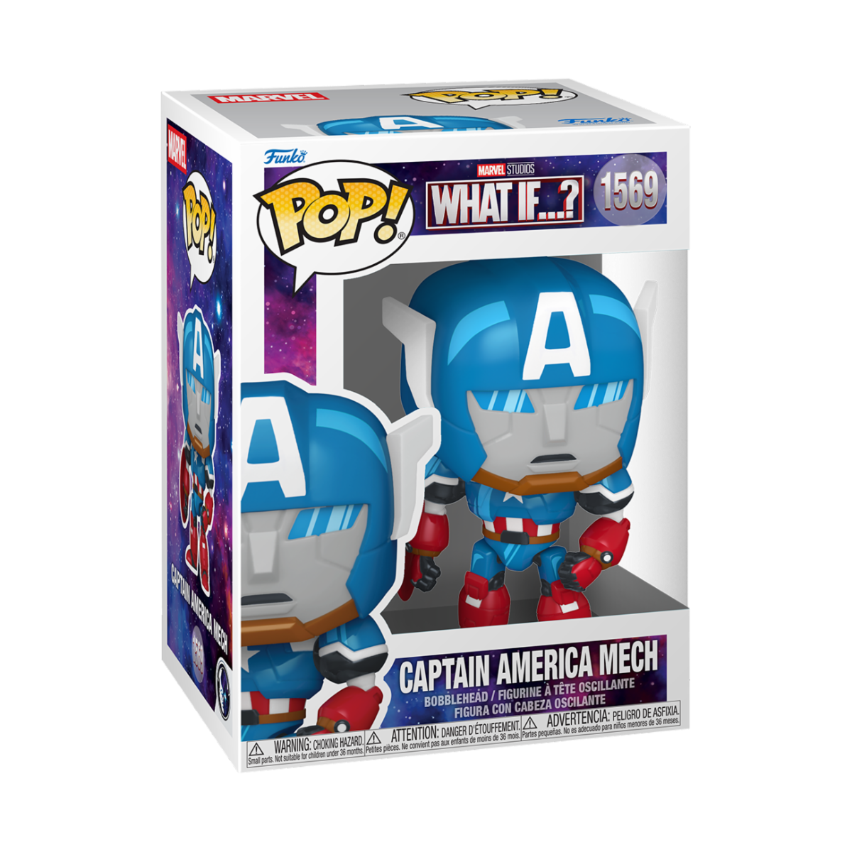 MAREL: WHAT IF...? - POP FUNKO VINYL FIGURE 1569 CAPTAIN AMERICA MECH 9CM
