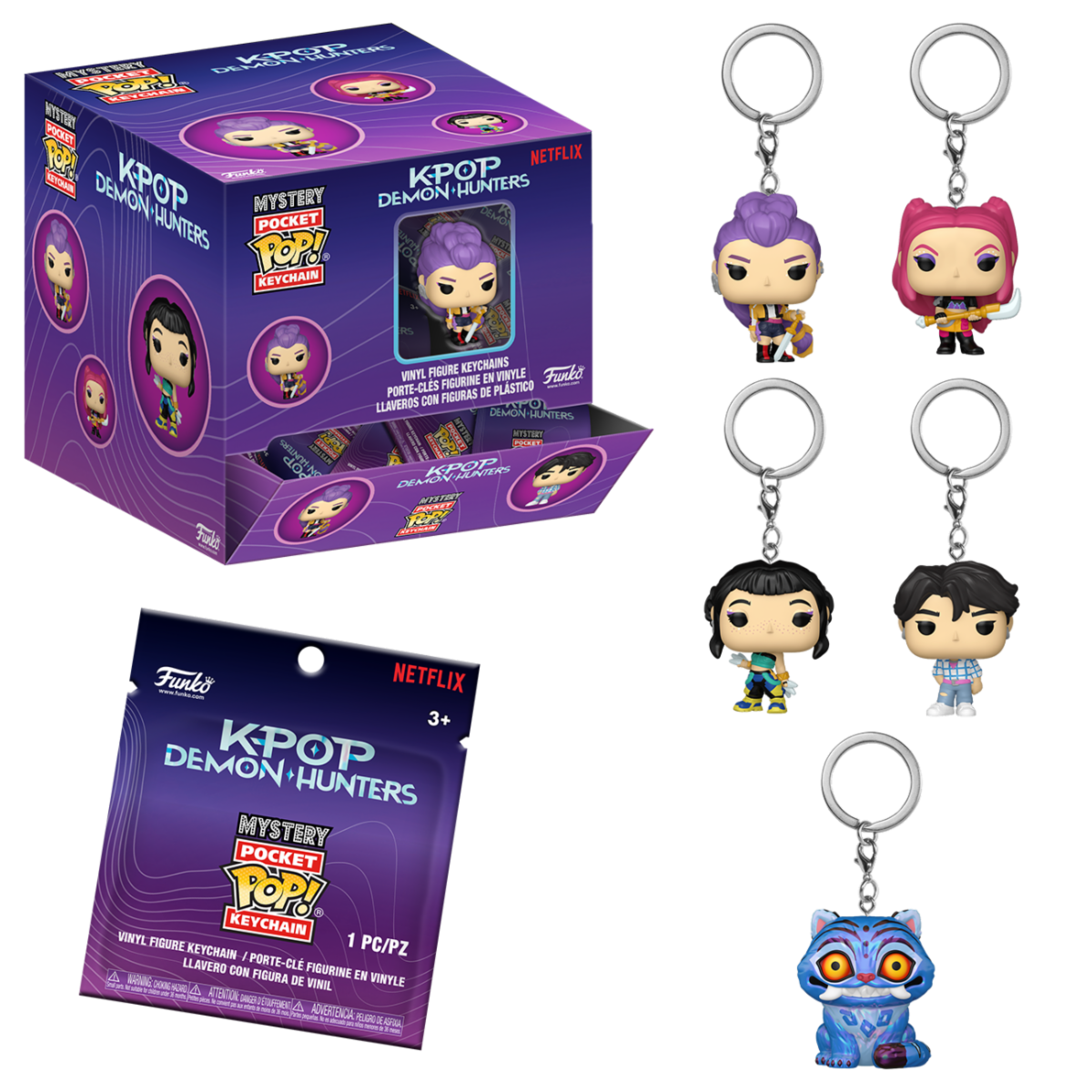 KPOP DEMON HUNTERS KEYCHAINS S1 - POP KEYCHAIN - 12PZ DISPLAY(BLIND) 4CM