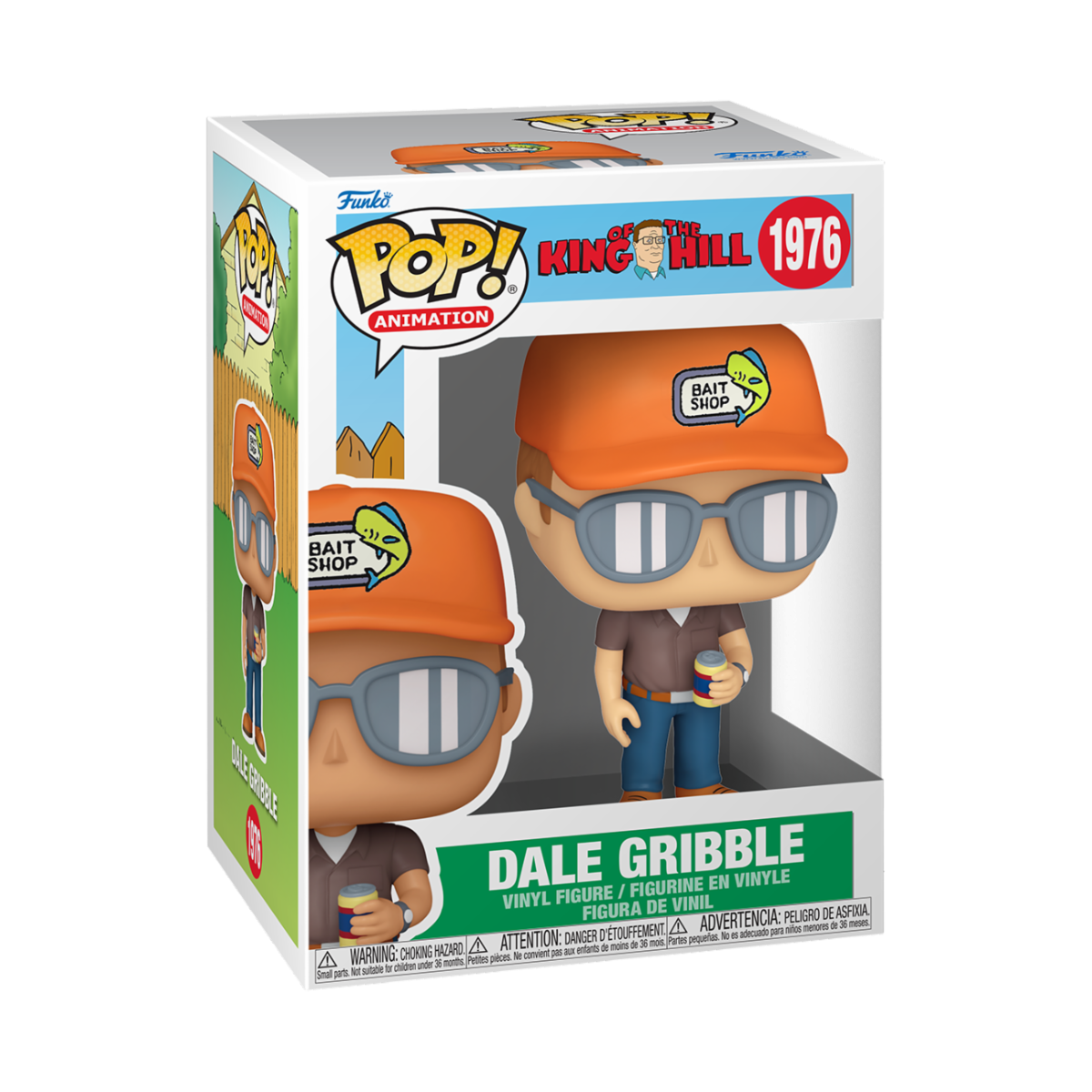 KING OF THE HILL - POP FUNKO VINYL FIGURE 1976 DALE GRIBBLE 9CM