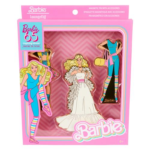 BARBIE: 65TH ANNIVERSARY - MAGNET 3PC PIN SET - PAPER DOLL