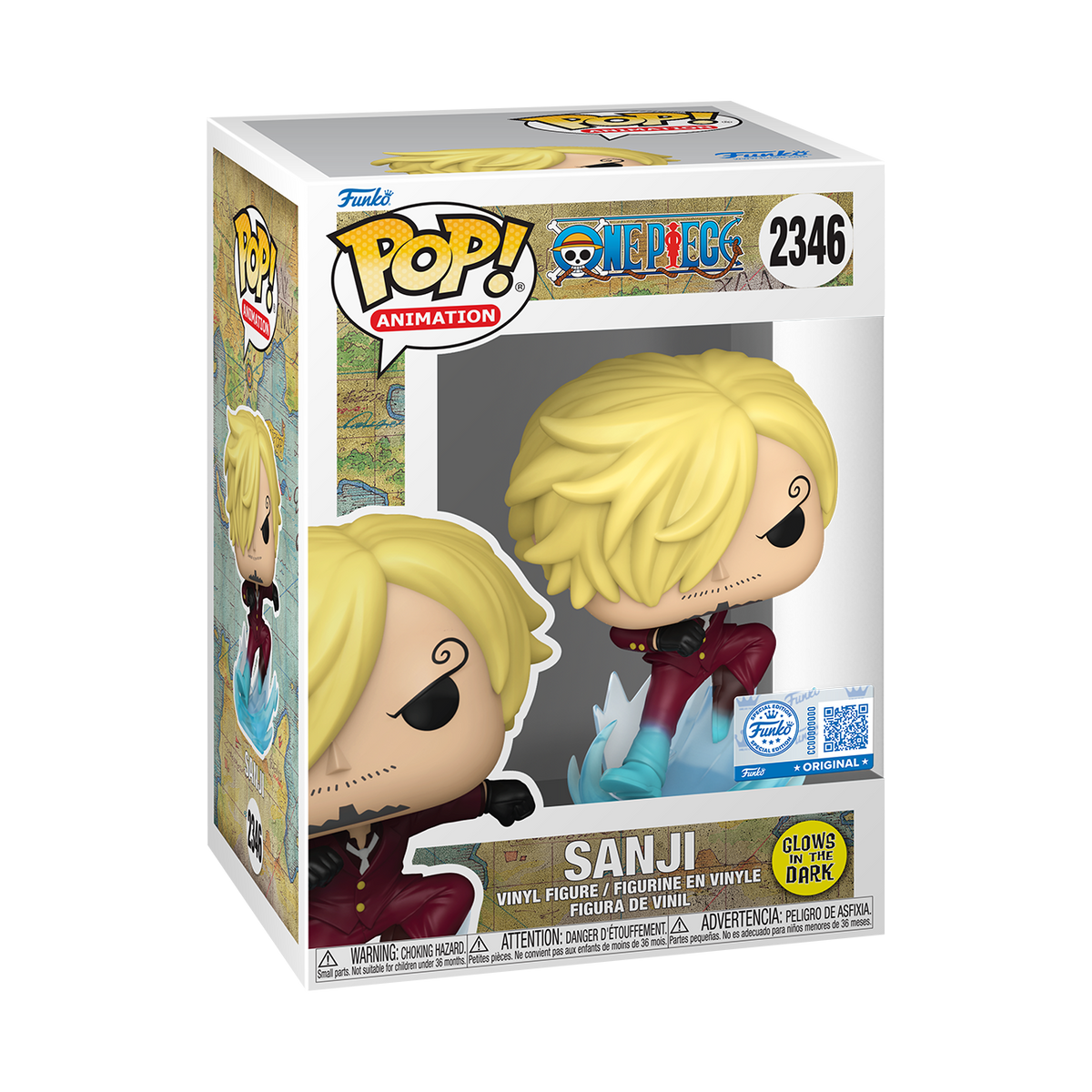 ONE PIECE - POP FUNKO VINYL FIGURE - SANJI RAID (GW) 9CM FUNSIDE EXCL