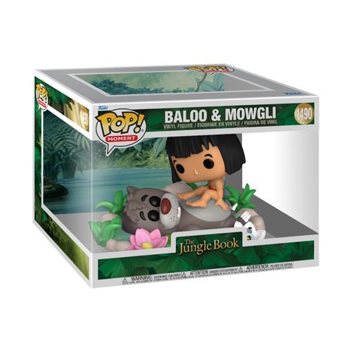 DISNEY: THE JUNGLE BOOK - POP FUNKO MOMENT VINYL FIGURE 1490 BALOO & MOWGLI 9CM