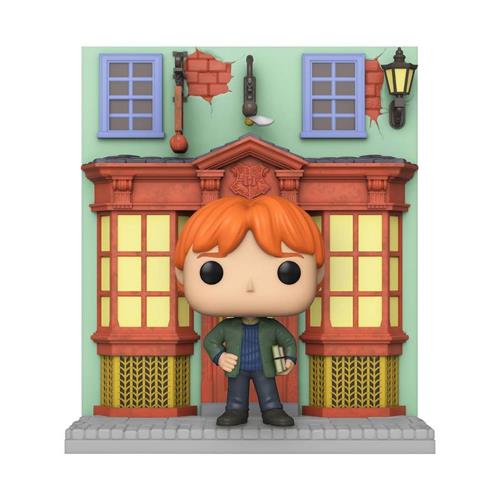 HARRY POTTER - POP FUNKO VINYL FIGURE DELUXE 142 DIAGON HALLEY QUIDDITCH SUPPLIES W/RON