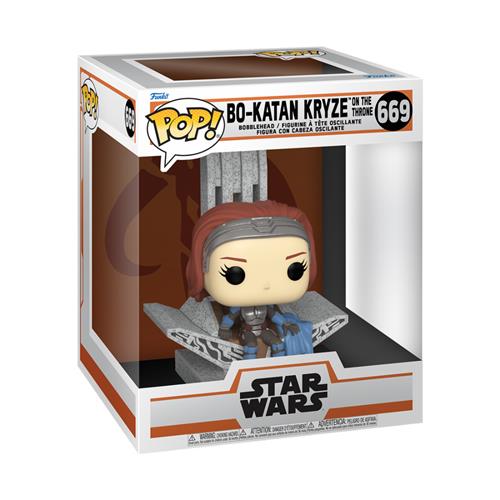 STAR WARS: THE MANDALORIAN S9 - POP FUNKO DELUXE VINYL FIGURE 669 BO KATAN W/THRONE