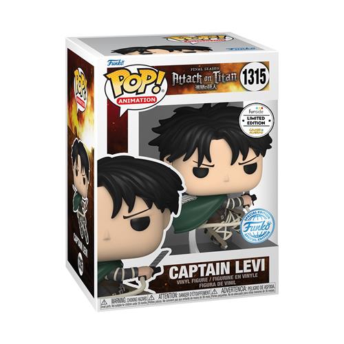 ATTACK ON TITAN - POP FUNKO VINYL FIGURE 1315 CAPTAIN LEVI 9CM GA EXCL