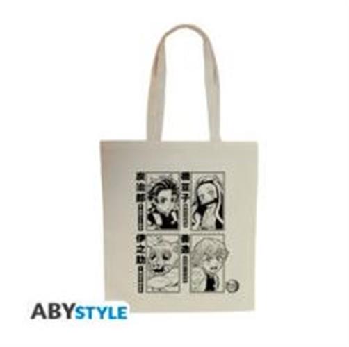 ABYBAG717 - DEMON SLAYER - TOTE BAG - TANJIRO, NEZUKO, ZENITSU& INOSUKE