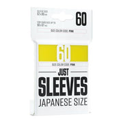 GGX10017ML - JUST SLEEVES - 60 JAPANESE SIZE CARD GAME SLEEVE - YELLOW