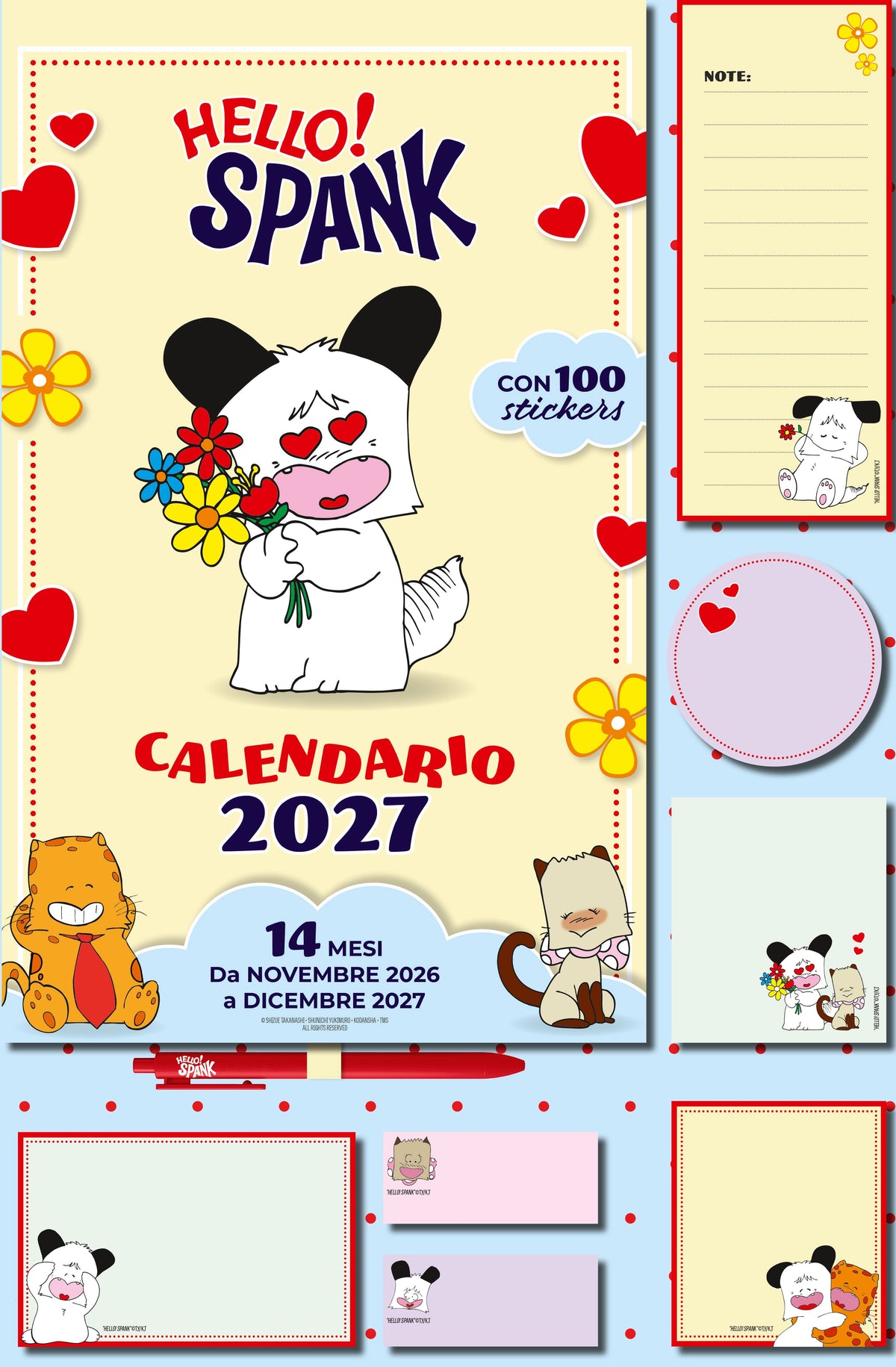 CALENDARIO 2027 - HELLO! SPANK