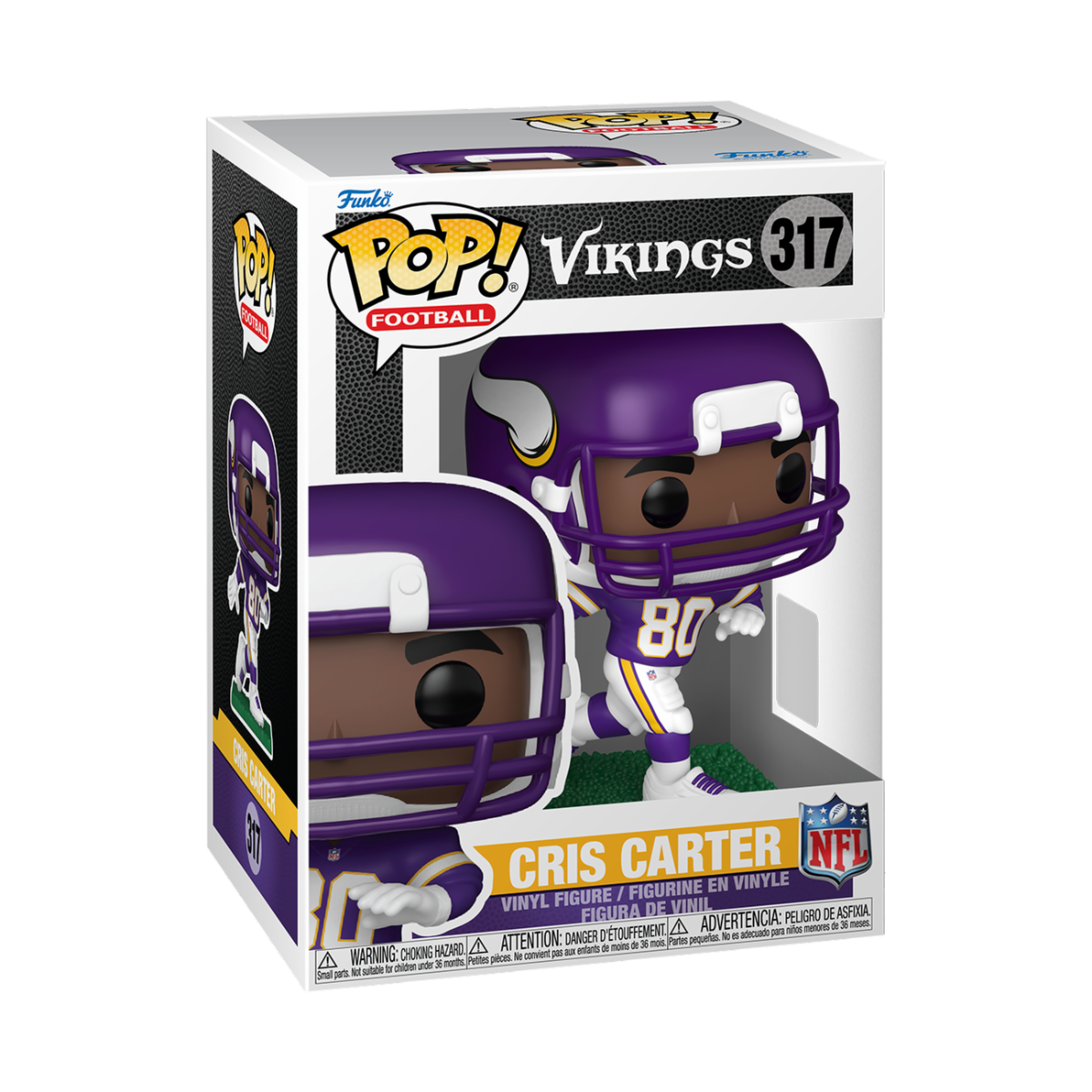 SPORTS: NFL - POP FUNKO VINYL FIGURE 317 CRIS CARTER (VIKINGS) 9CM