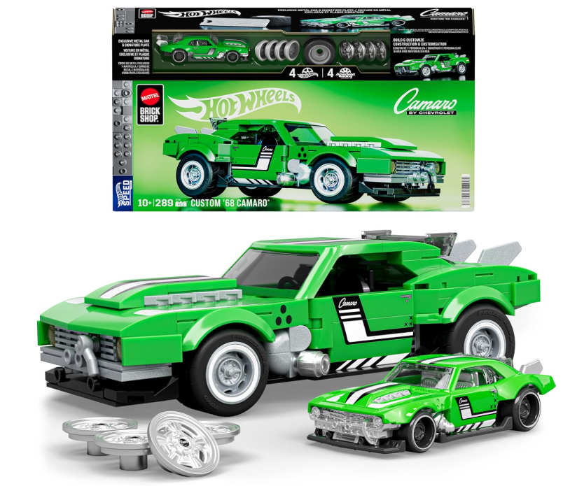 JFT16 - BRICK SHOP X HOT WHEELS - CUSTOM 68 CAMARO - SET DA COSTRUIRE