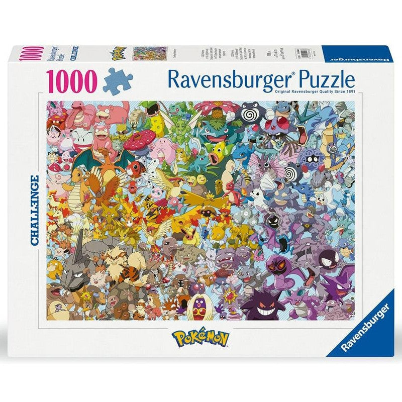 12000468 8 - POKEMON - CHALLENGE PUZZLE 1000 PZ - NUOVA EDIZIONE