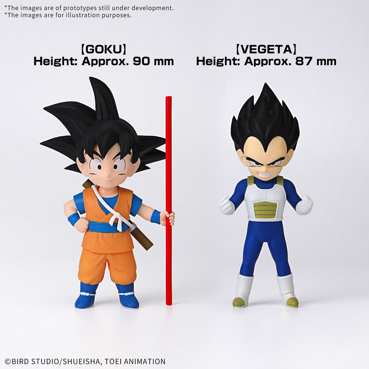 MK68386 - DRAGON BALL- MODEL KIT VARI - DAIMA MODEL KIT SON GOKU (MINI) & VEGETA (MINI) - MODEL KIT - Immagine 2