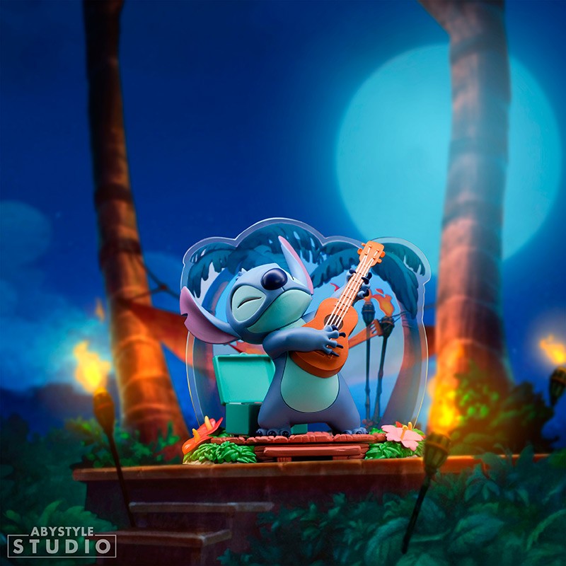 ABYFIG138 - DISNEY: LILO & STITCH - SUPER FIGURE COLLECTION - STITCH GUITAR 10CM - Immagine 3