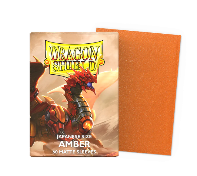 AT-11159 - 60 JAPANESE SIZE MATTE DUAL SLEEVES - AMBER - Immagine 2