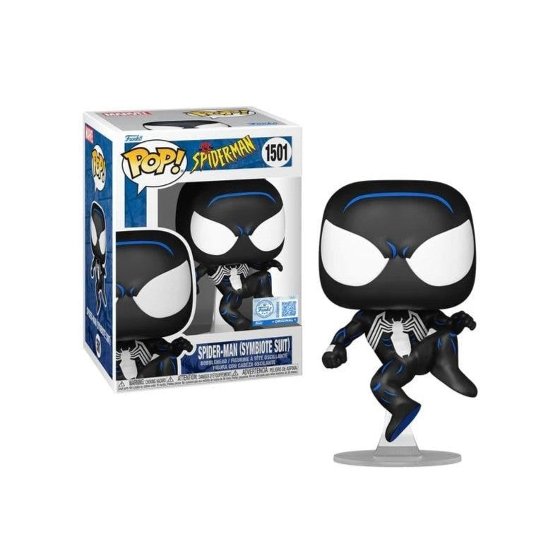 MARVEL: SPIDER-MAN - POP FUNKO VINYL FIGURE 1501 SPIDER-MAN (SYMBIOTE SUIT) 9CM FUNSIDE EXCL - Immagine 3