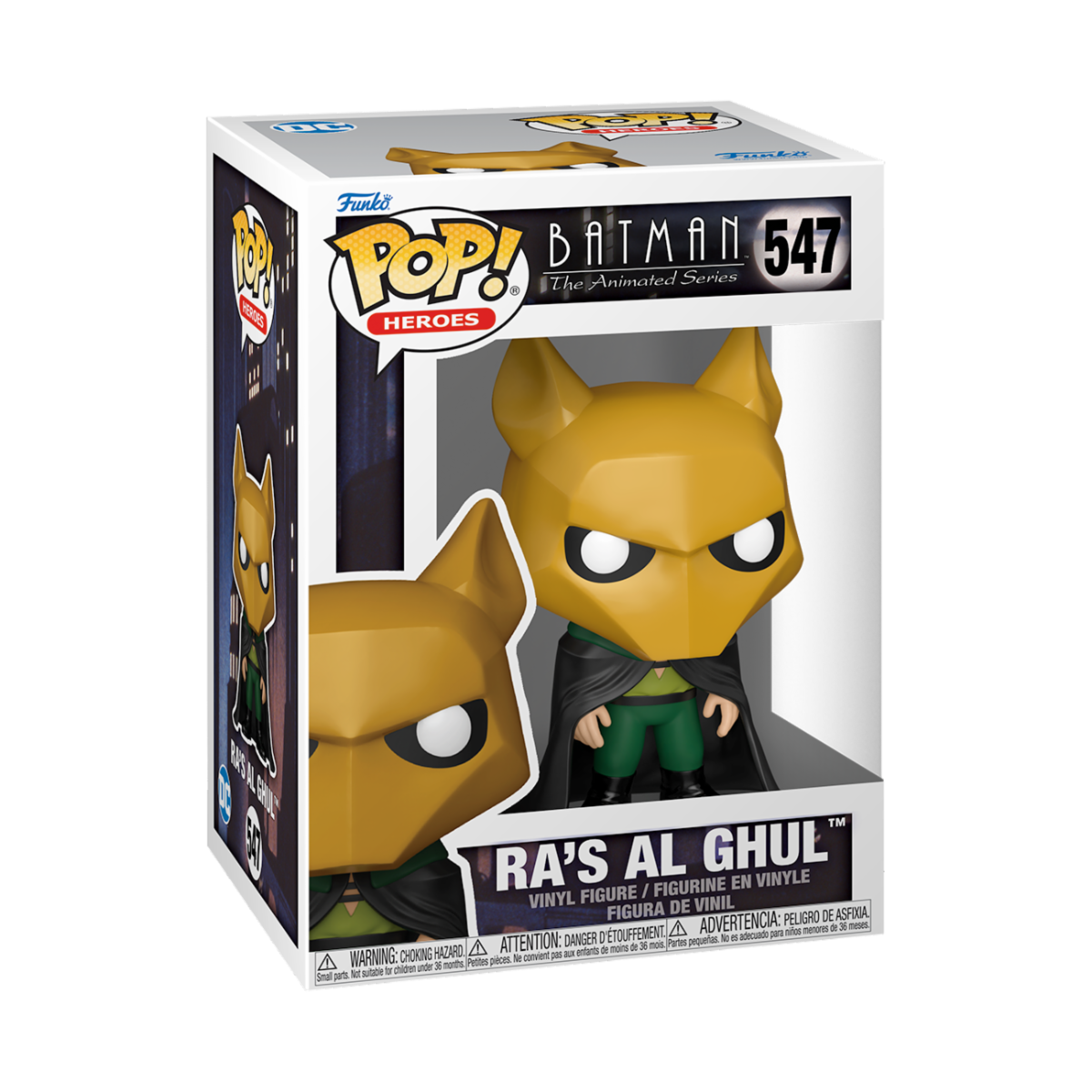 DC COMICS: BATMAN THE ANIMATED SERIES - POP FUNKO VINYL FIGURE 547  RAS AL GHUL 9CM - Immagine 2