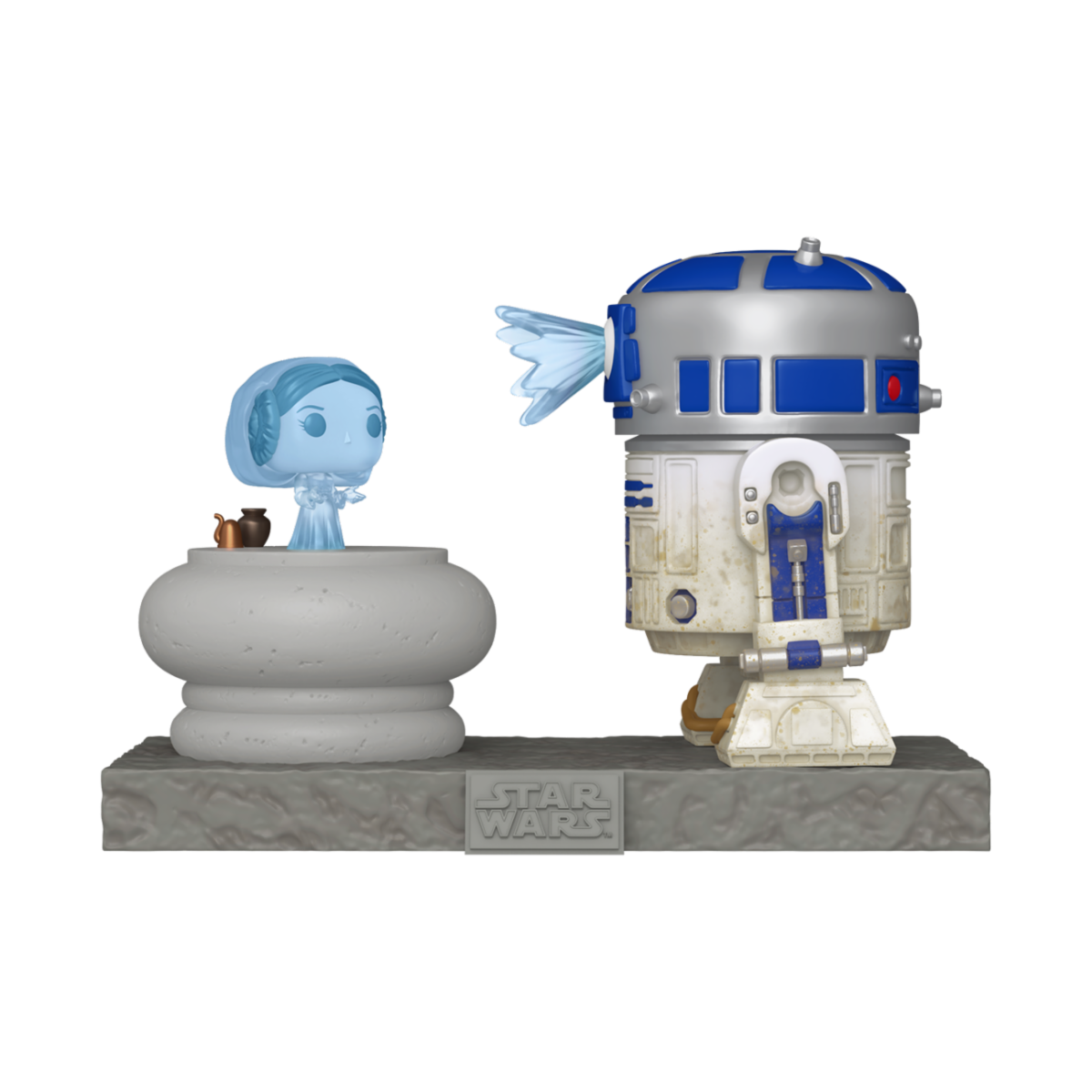 STAR WARS - POP FUNKO DELUXE VINYL FIGURE 766 R2 W/ LEIA15CM - Immagine 2