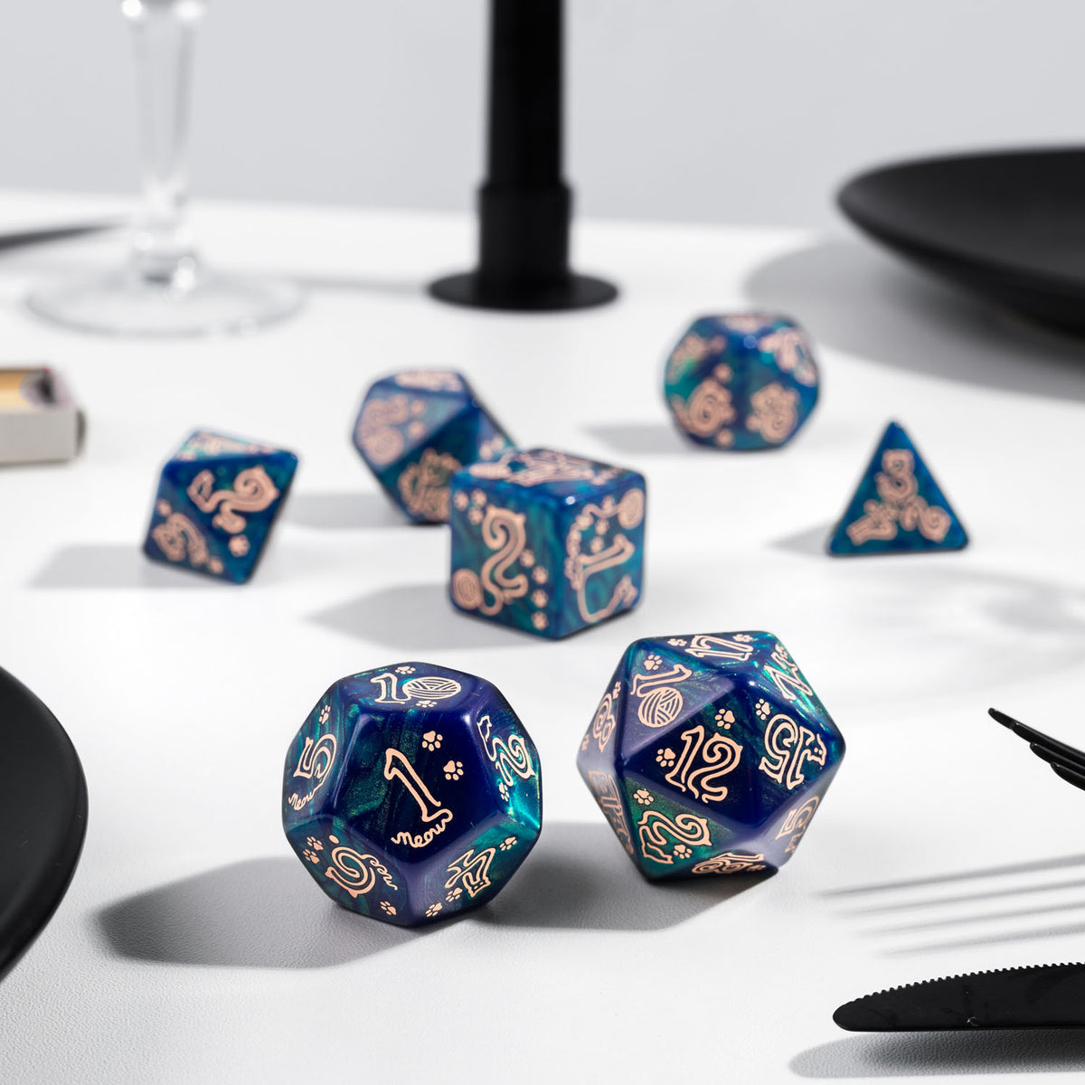 SJKSCAT17 - JUMBO CATS DICE SET: WHISKERS - Immagine 3